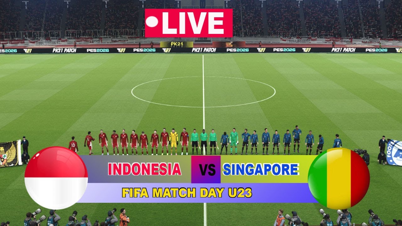 INDONESIA VS  SINGAPORE FIFA MATCH DAY 2025 FULL MATCH GAME SIMULASI