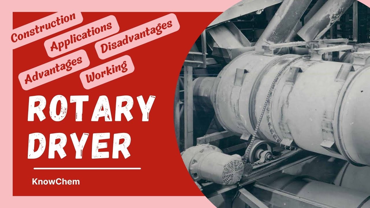 Rotary Dryer | Construction | Working | Advantages and Disadvantages | Applications ​⁠