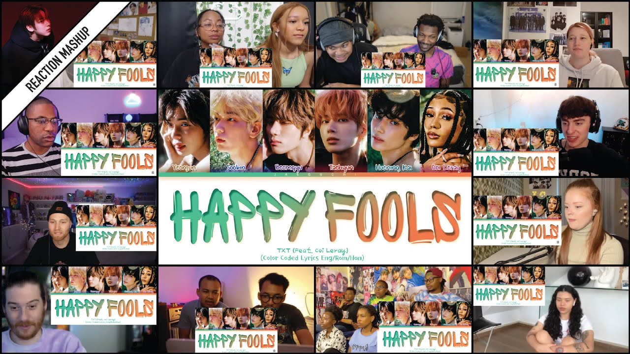 ‘TXT 'Happy Fools (feat. Coi Leray)'’ reaction mashup