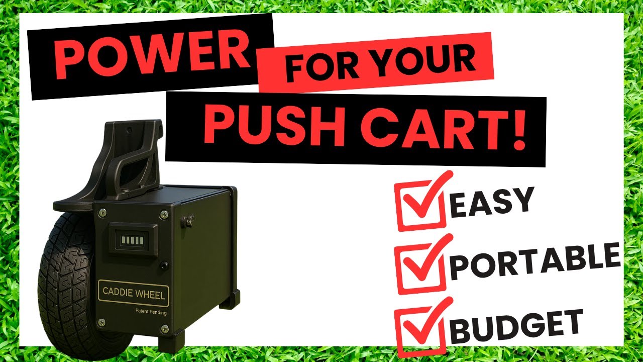 Caddie Wheel Review - Your Push Cart Moves Itself Now!