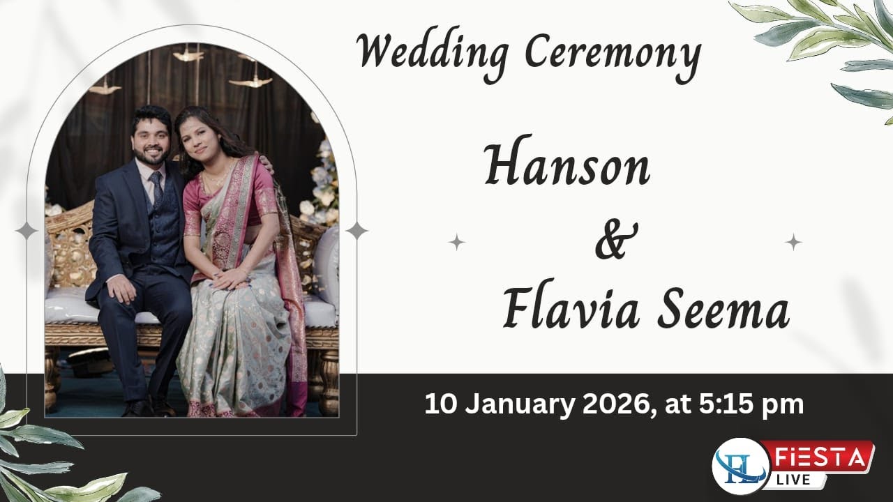 Wedding Ceremony Of HANSON & FLAVIA SEEMA | Watch LIVE