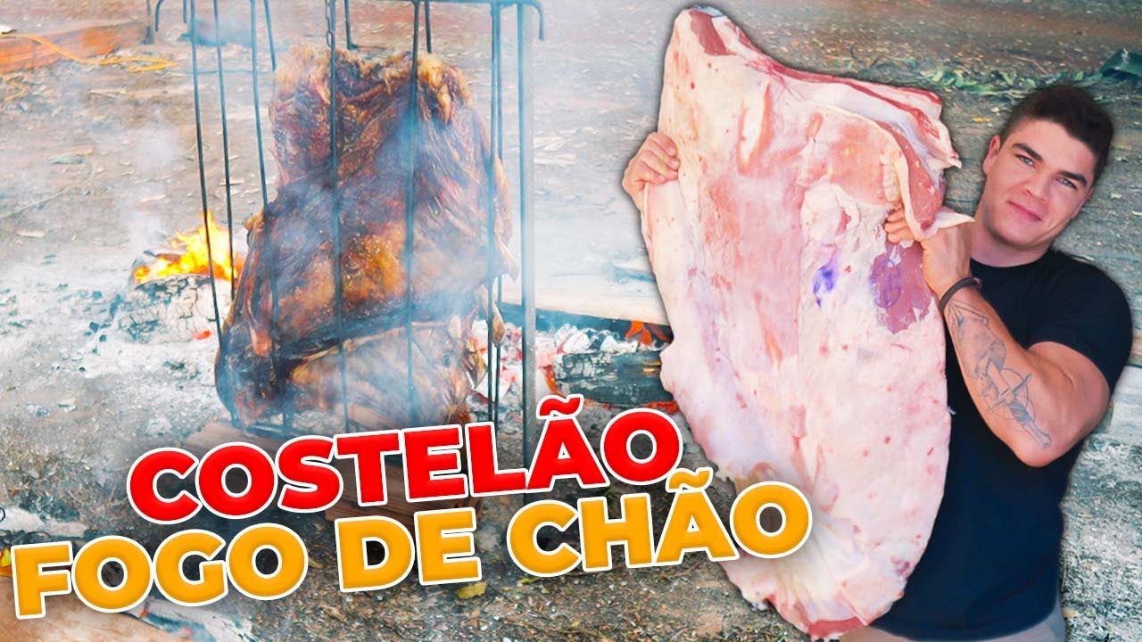FIZEMOS CHURRASCO DE COSTELÃO NO FOGO DE CHÃO!!!