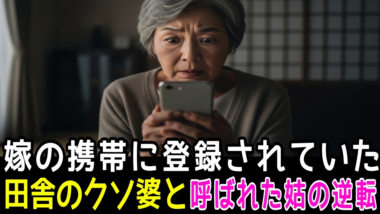 私の名前は「田舎のクソ婆」嫁の携帯を見た日、全財産を取り戻し息子と嫁を完膚なきまでに叩き潰した七十一歳の姑