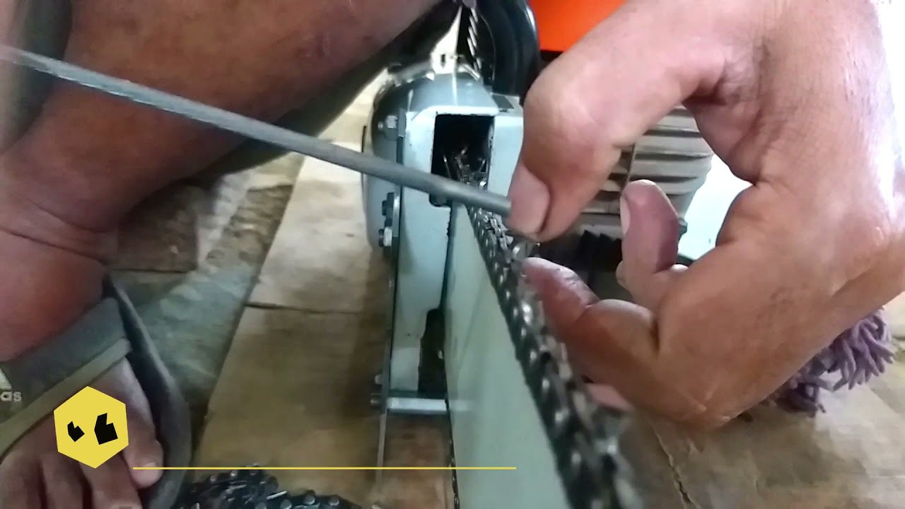 Cara Mengasah Rantai Belah Untuk Kayu Keras, Chainsaw Stihl 070