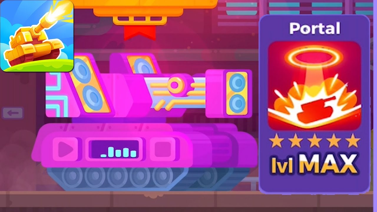 Tank Stars - Gameplay Walkthrough part 68 - Tank Dubstep & Portal Weapon Max lvl (iOS,Android)