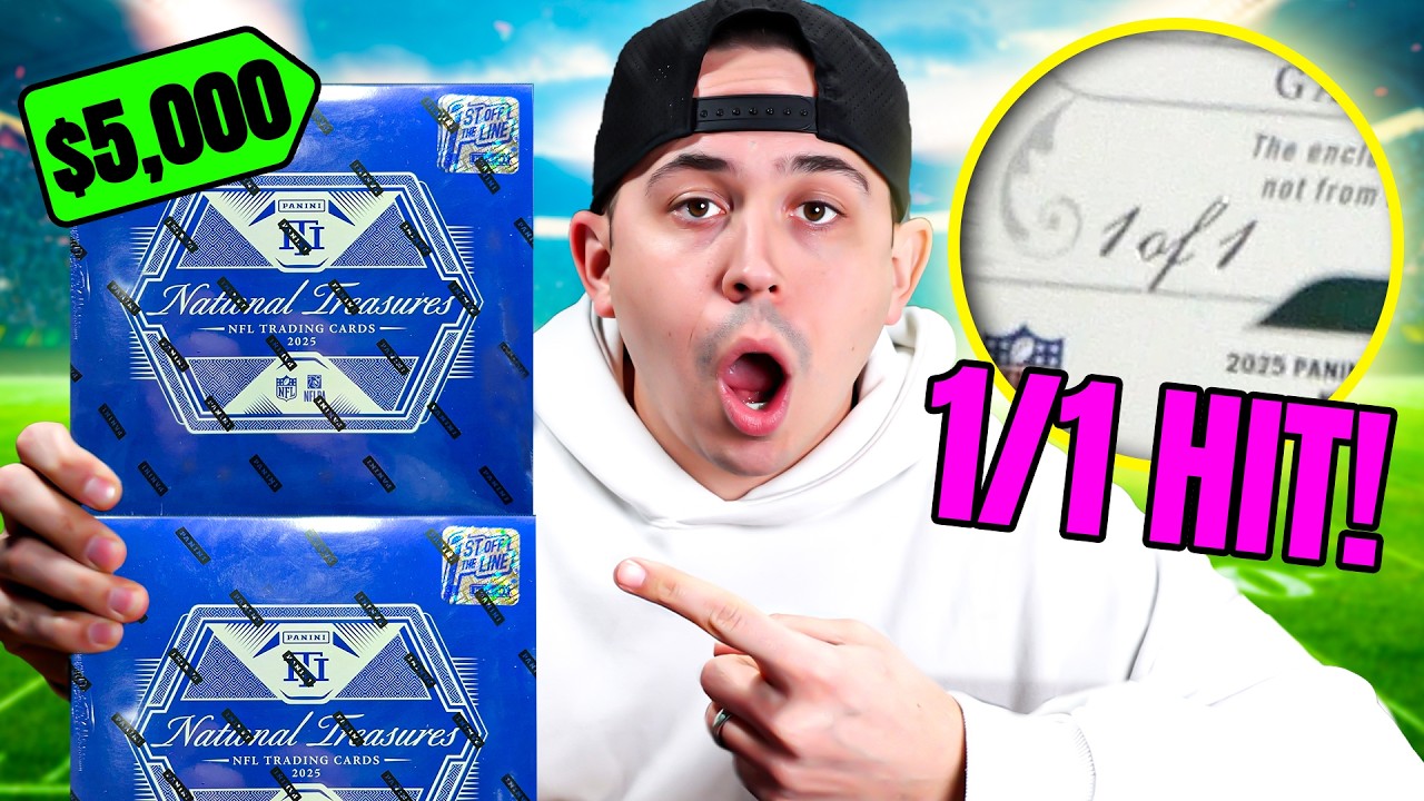 I Ripped $5,000+ Of FOTL National Treasures Football! 😱 *1/1 Hit!*