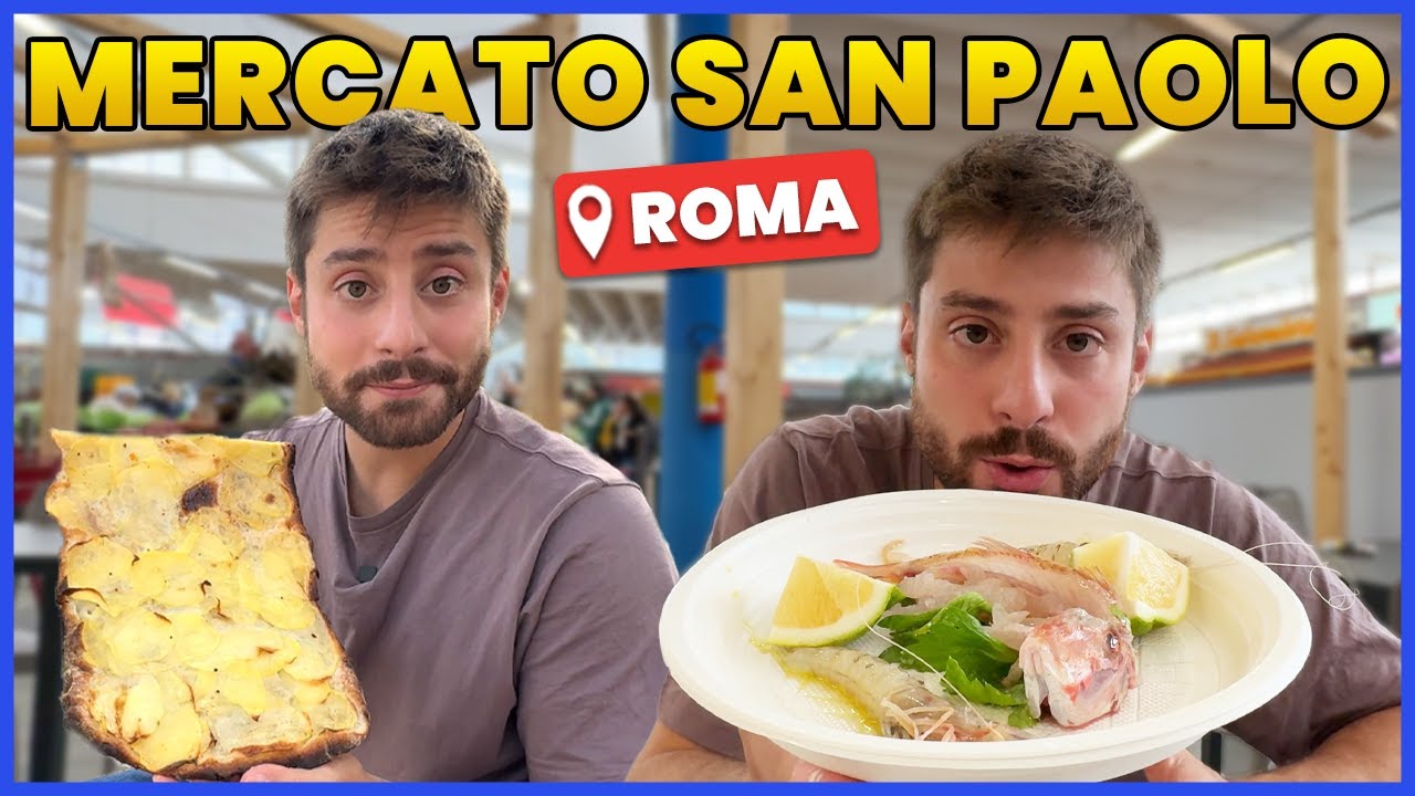 MANGIO nel MERCATO SAN PAOLO a ROMA | PRATTQUELLO