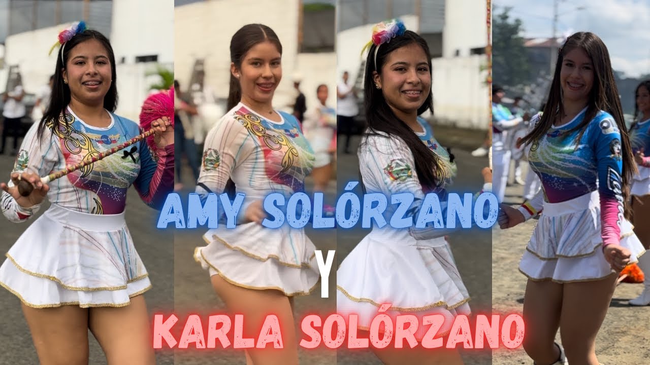 AMY Y KARLITA 😍❤️LAS MEJORES BASTONERAS DE ECUADOR 🇪🇨 #bastoneras #desfile