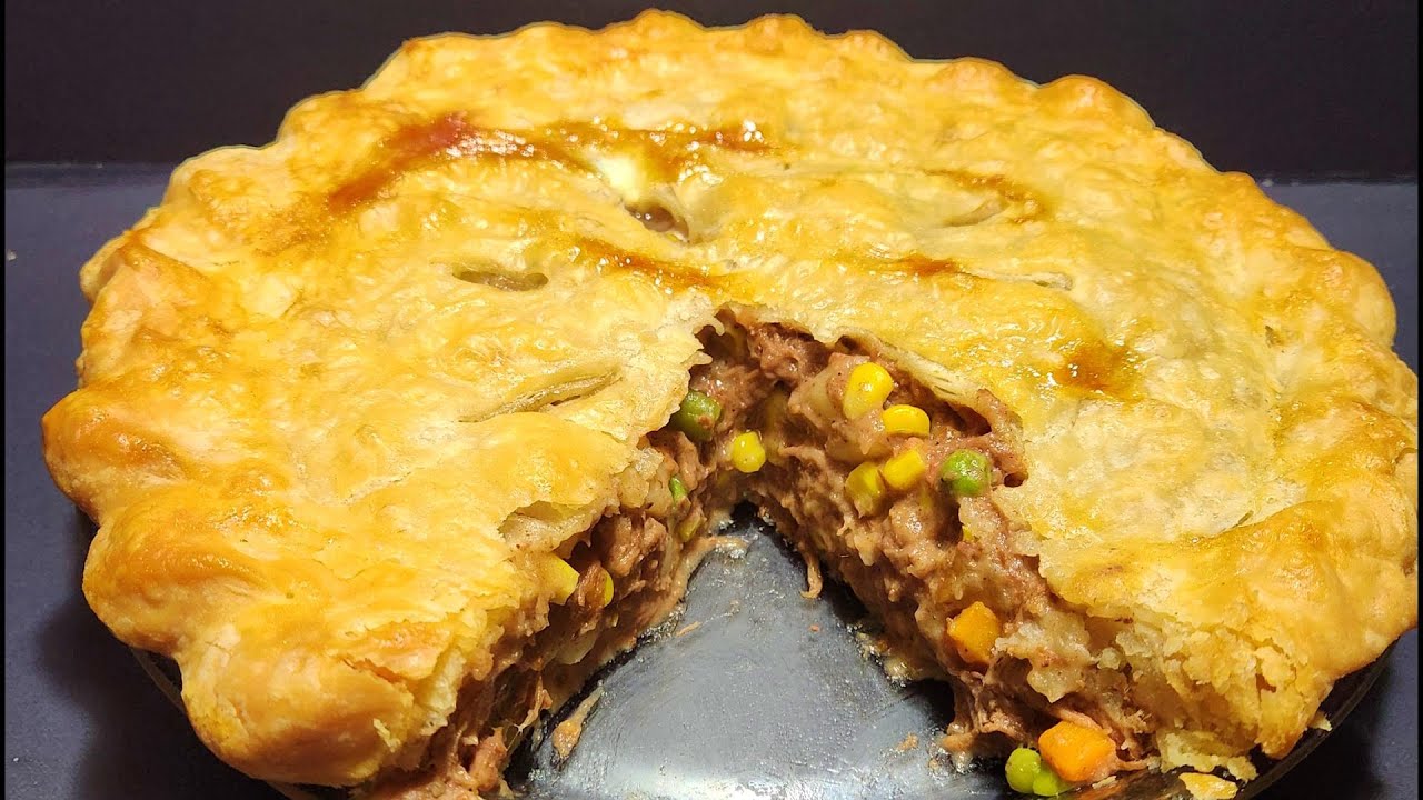 Домашний мясной пирог