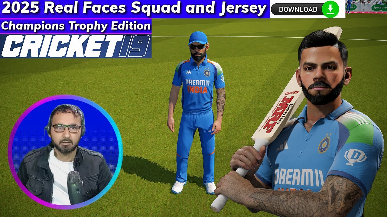 How to Download the Latest Indian Jersey for Champions Trophy 2025 in Cricket 19