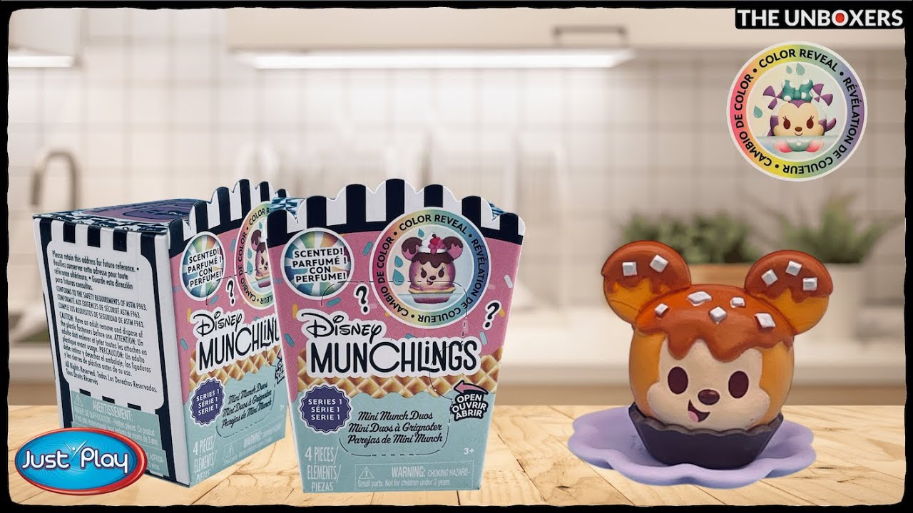 Миниатюрные виниловые фигурки Disney Munchlings, серия 1, Mini Munch Duos с ароматом.