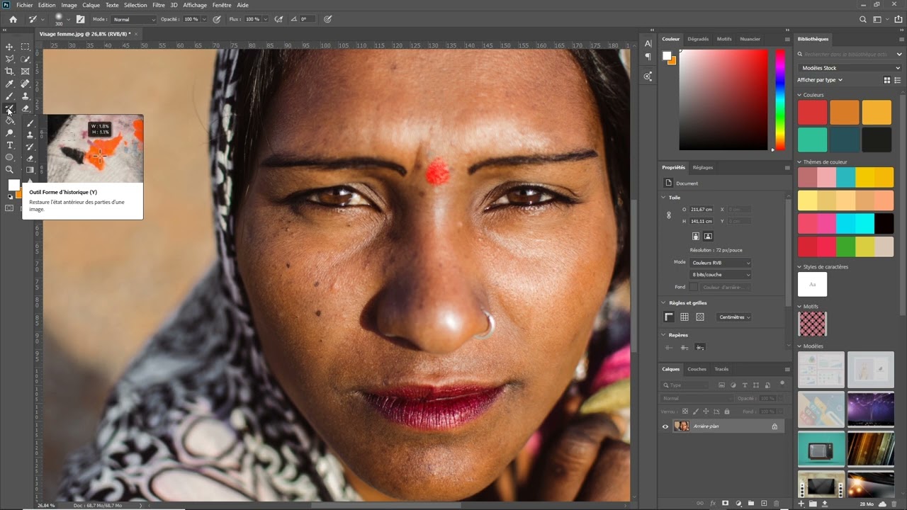 Photoshop (74) : L'outil forme d'historique