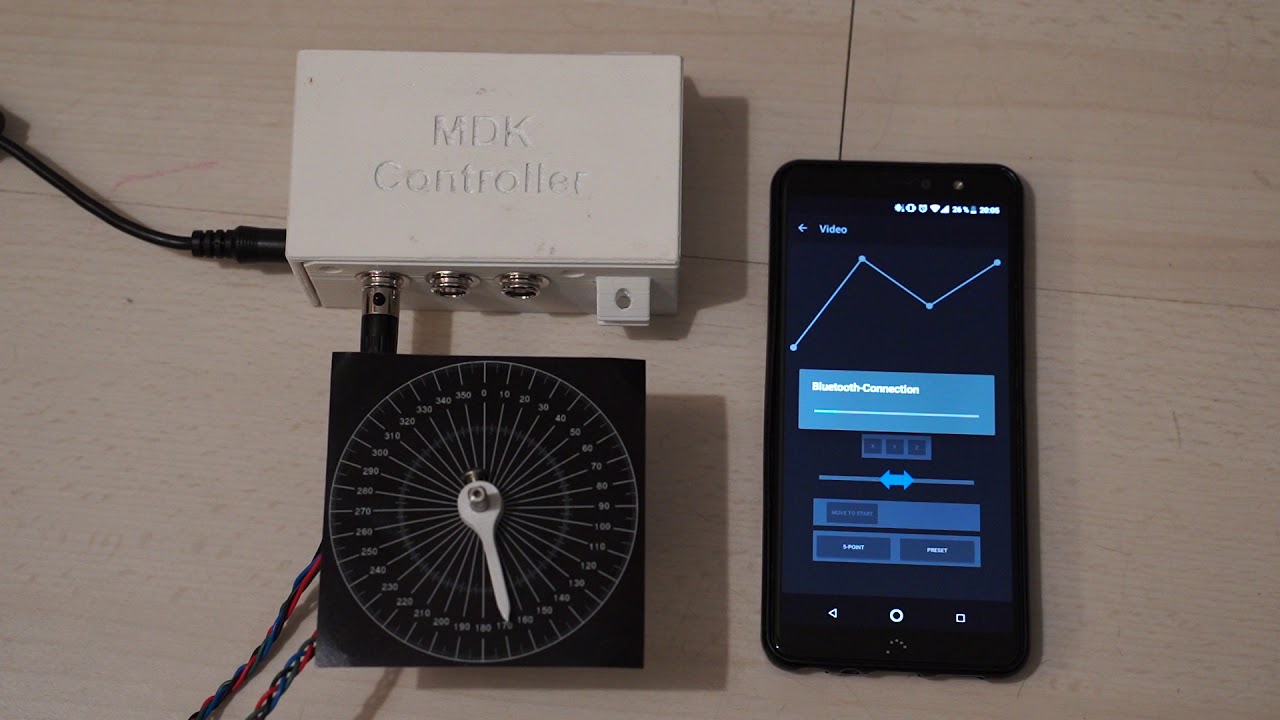 PureMoCo app running on MDK controller