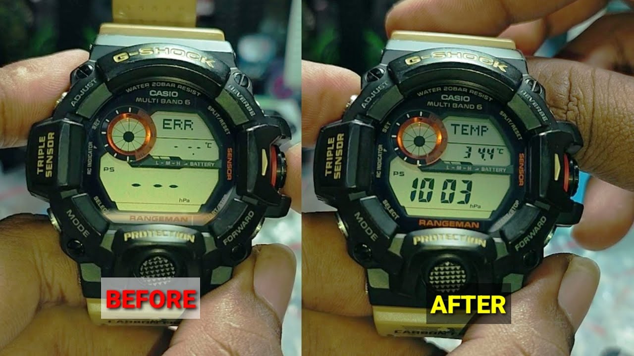 Cara Mengatasi G-SHOCK GW9400 Sensor Error Tidak berfungsi | How to fix Sensor Err GW-9400 🇮🇩