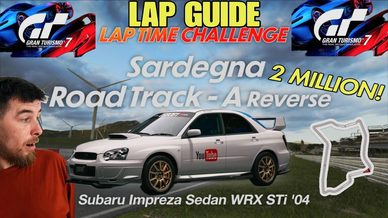 Subaru at Sardegna! Best method/lap guide|Sardegna reverse|Subaru impreza '04|GOLD TIME