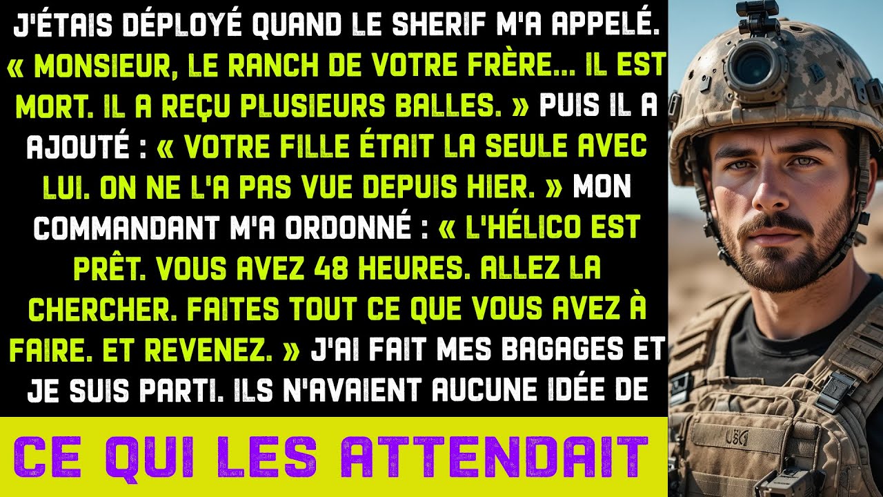 LE SHÉRIF A APPELÉ : « TON FRÈRE EST MORT ET TA FILLE A DISPARU », ALORS JE SUIS REVENU...