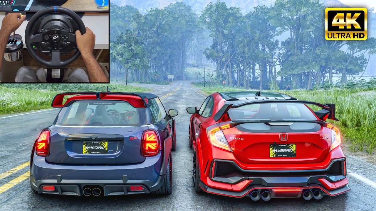 Mini John Cooper Works GP & Honda Civic Type R | The Crew Motorfest | Thrustmaster T300RS gameplay