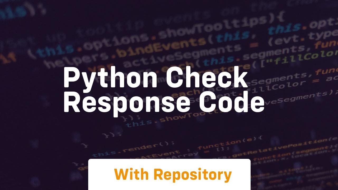 python check response code