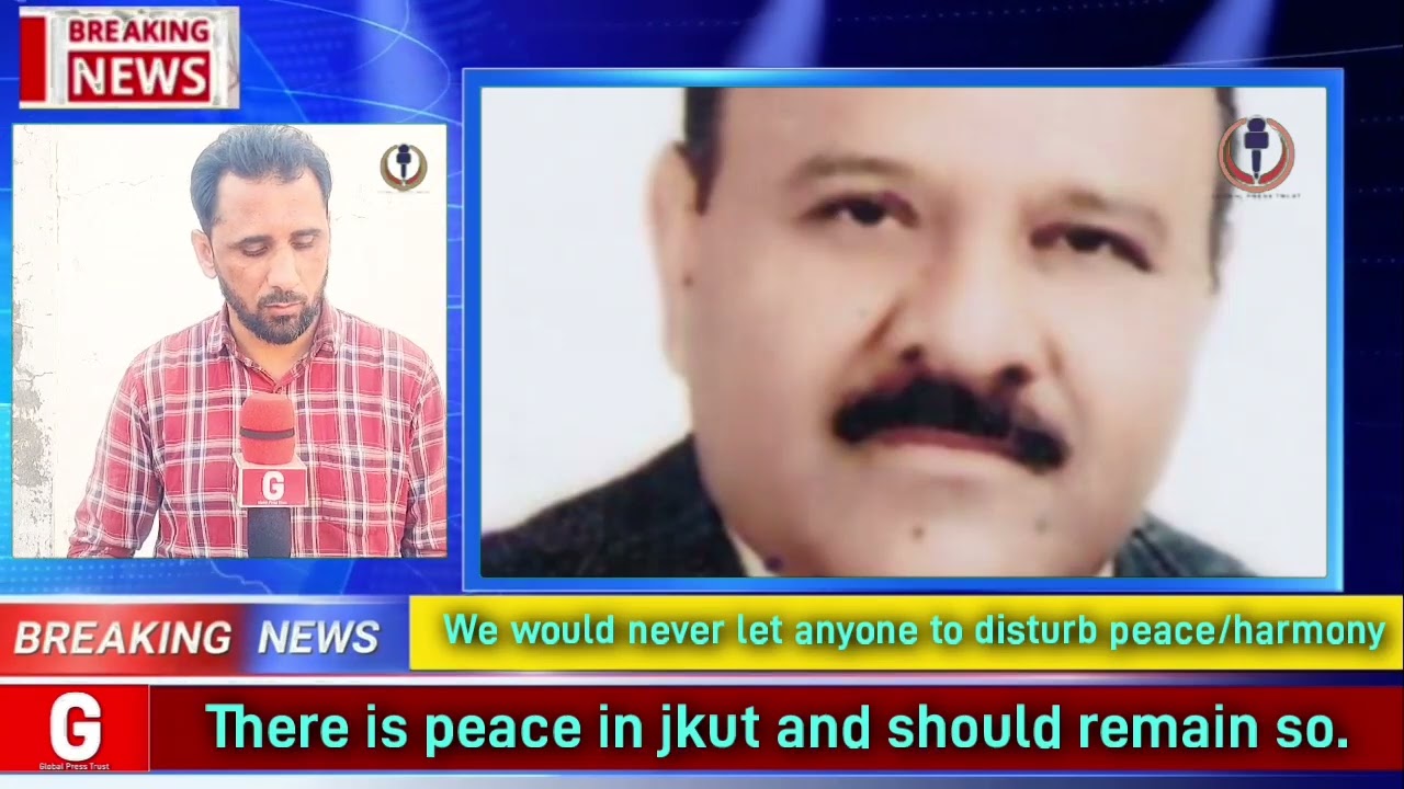 There is peace in jkut and should remain so....Deputy CM