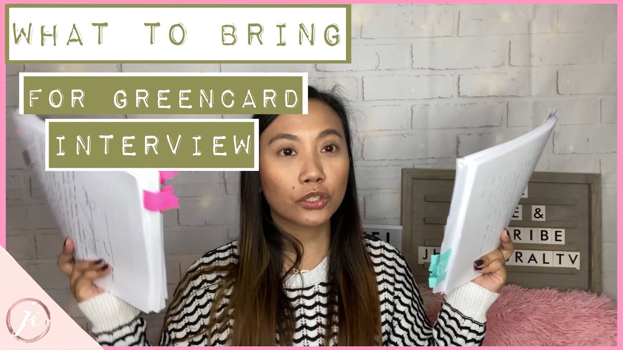 Что взять с собой на собеседование на получение грин-карты в 2021 году (на основе брака) на англи...