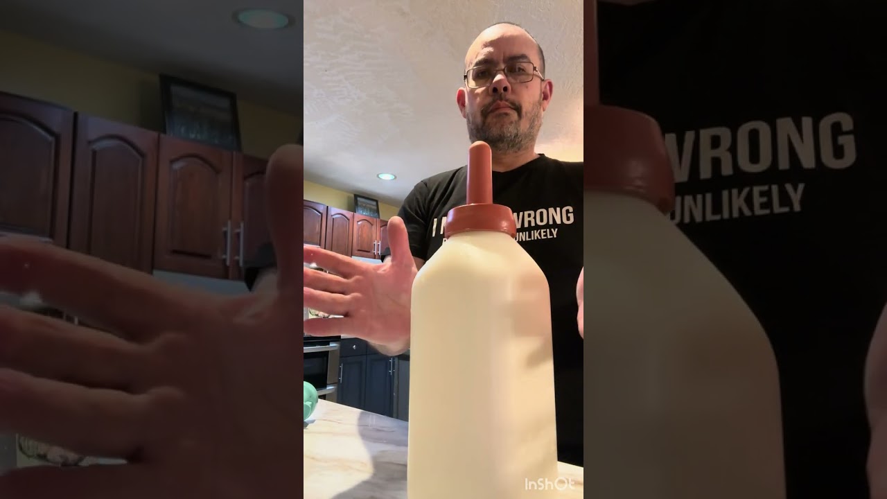 Morning bottle feeding routine #farming #winter #animals #homestead 