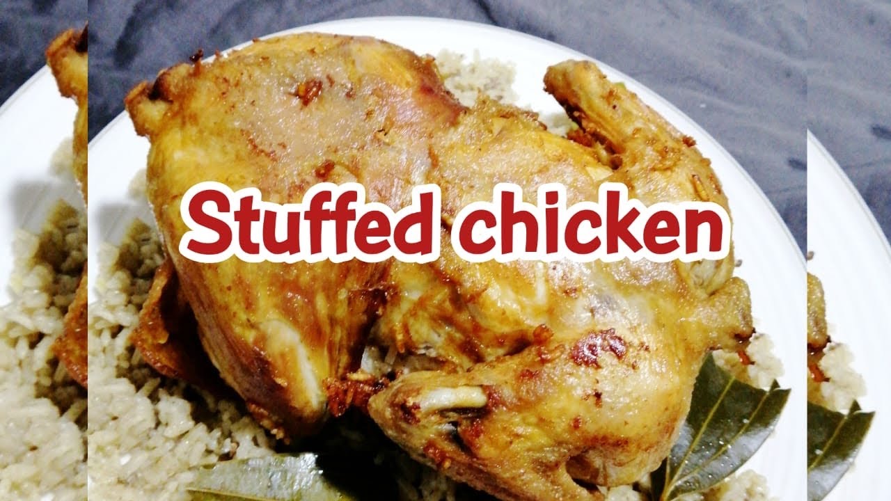 HOW TO COOK CHICKEN FILLED  WITH RICE EGYPTIAN STYLE(WITHOUT OVEN)