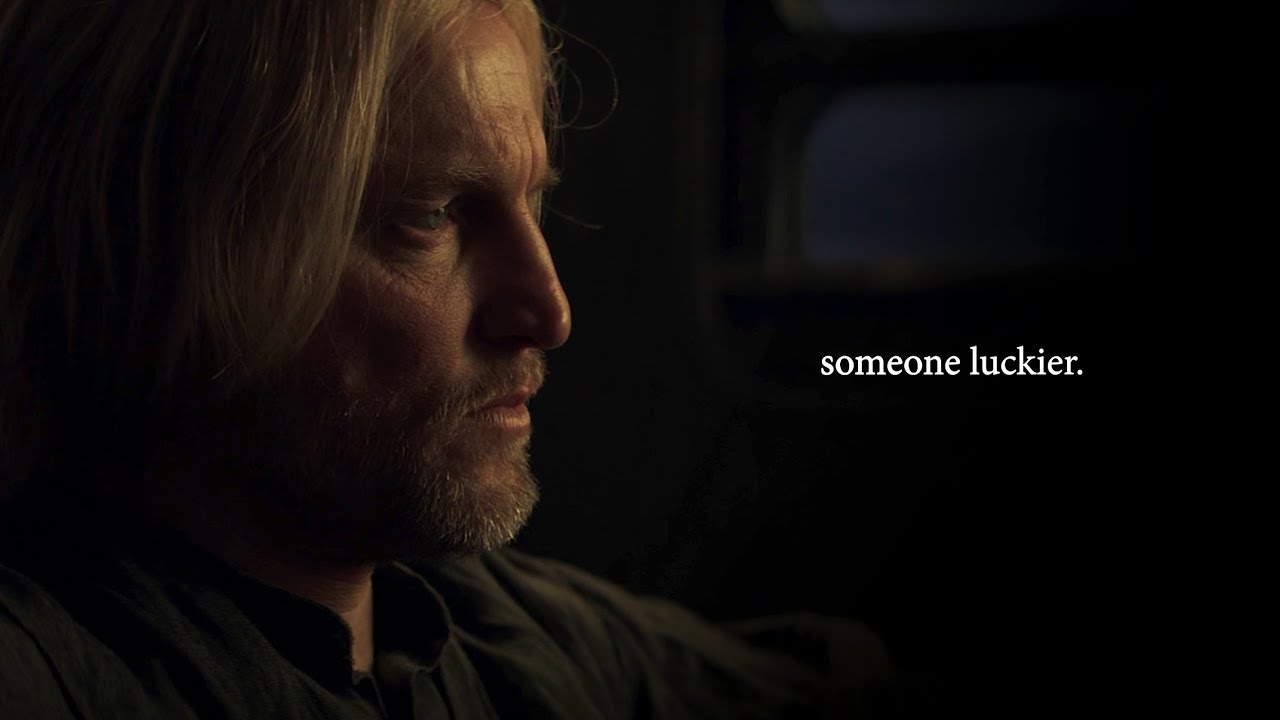 haymitch & katniss || someone luckier. (+SOTR book spoilers)