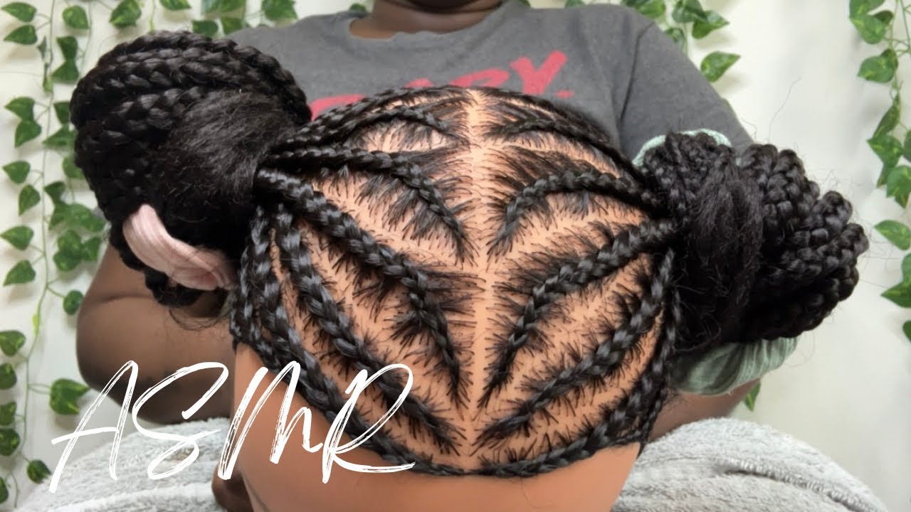 ASMR | 1+ Hour of Hair Braiding | Two Braided Ponytails Pt.2 | *Finished Look* (No Talking)