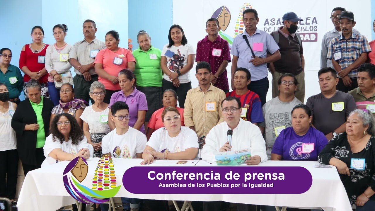 CONFERENCIA DE PRENSA: ASAMBLEA DE LOS PUEBLOS PROPONE AGENDA POR LA IGUALDAD EN EL SALVADOR
