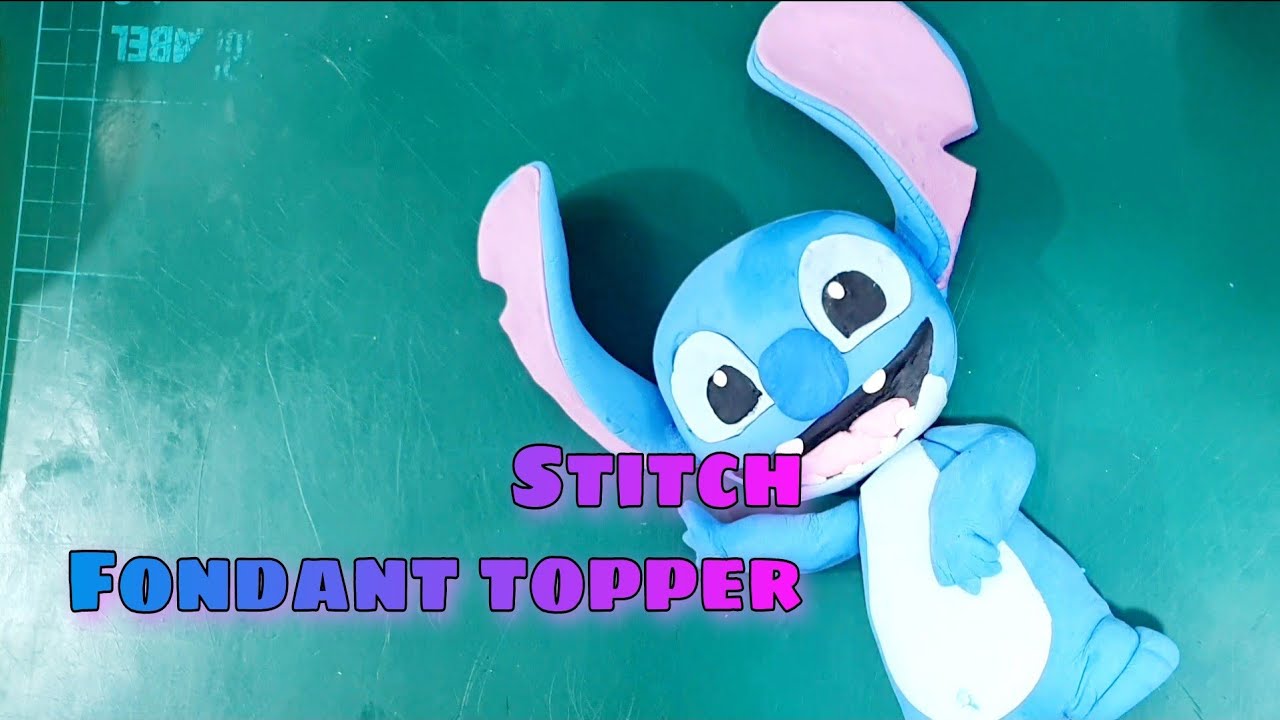 How to Make Stitch Fondant Topper