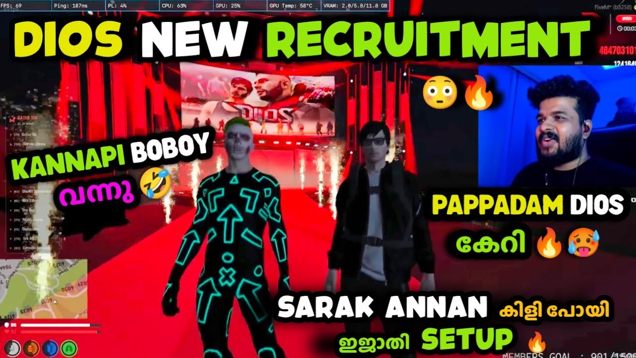 Dios New Recruitment 🥵Pappadam Dios കേറി 🔥Kannapi Boboy വന്നു 🤣Sarak Annan കിളി പോയി ഇജാതി Setup🔥
