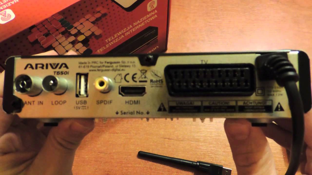 Ferguson Ariva T650i test tunera dvb-t cz.1 wygląd zewnętrzny