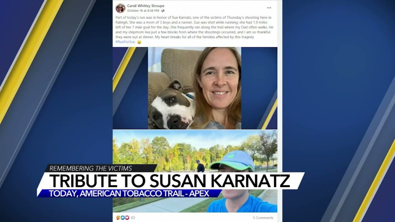 Tribute held for Raleigh mass shooting victim, Susan Karnatz