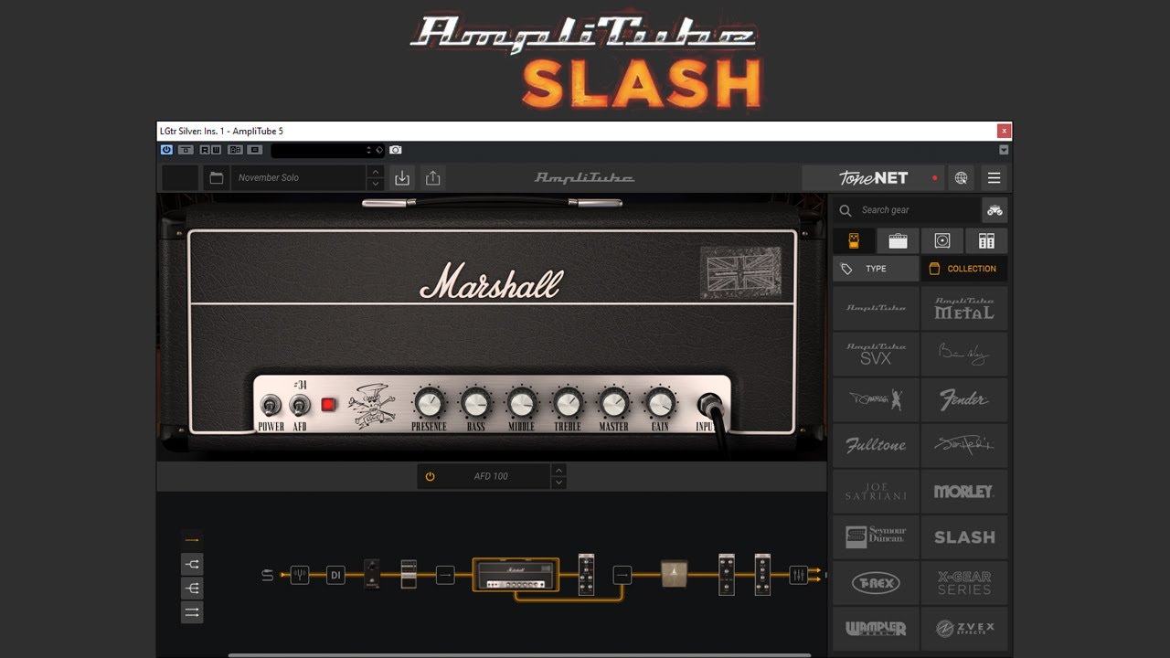 Guns N' Roses - November Rain solo cover - IK Multimedia AmpliTube Slash - solo isolated 2nd half