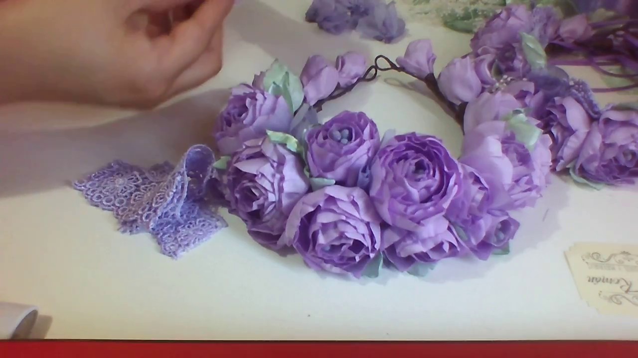 HALO DE FLORES, FLOR DE LISTON PEONIAS COLABORACION CREACTIVATE MANUALIDADES