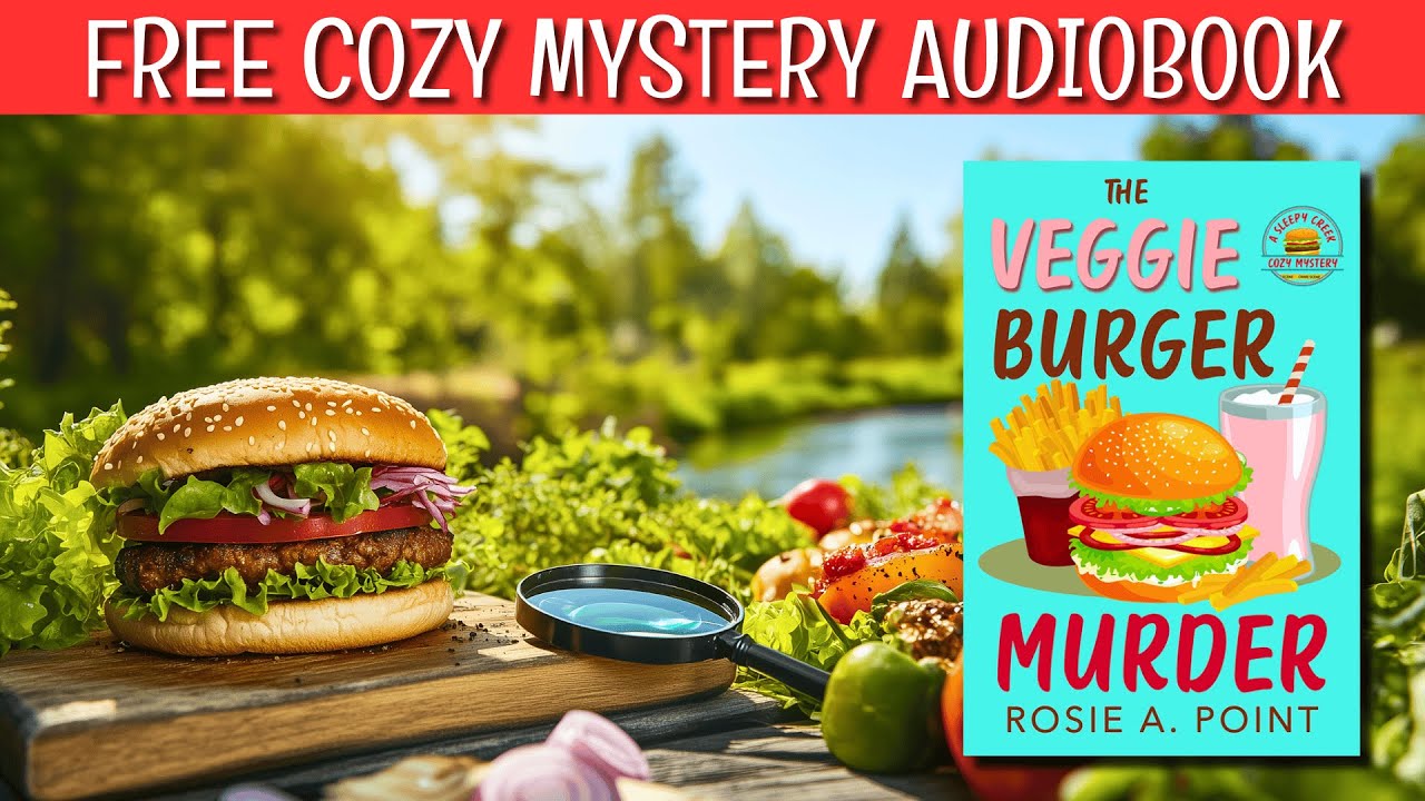 The Veggie Burger Murder (Full-length Cozy Mystery Audiobook) by Rosie A. Point. 🕵️&zwj;♀️📚☕