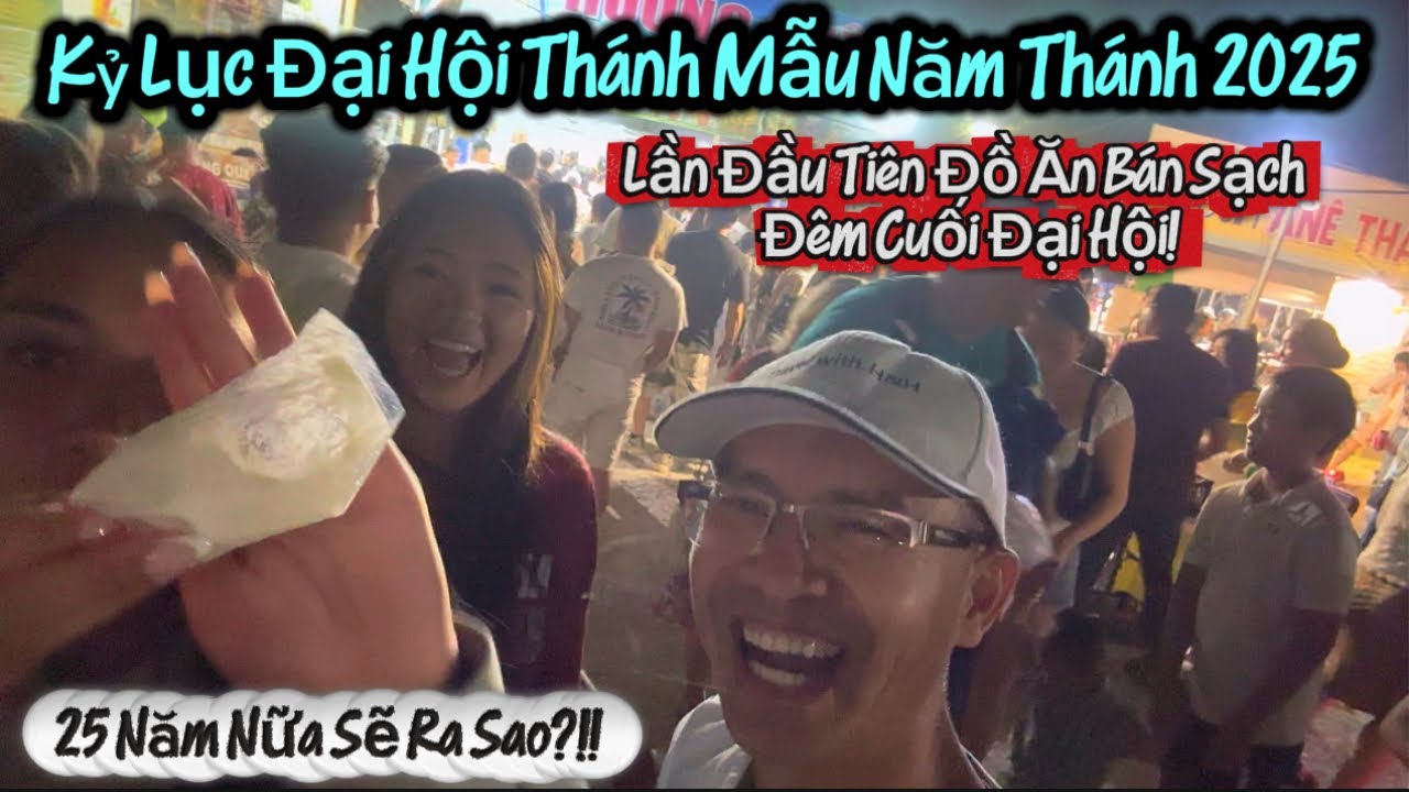Biển Người Hành Hương Choáng Ngập Quán Xá  Nhộn Nhịp Đêm Cuối Đại Hội Thánh Mẫu