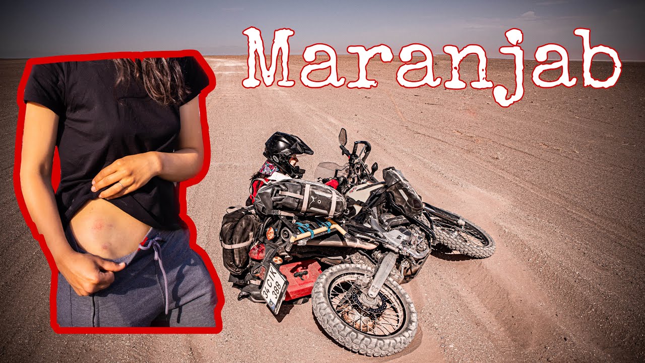 ÇÖLÜN ORTASINDA MOTOSİKLETLE TAKLA ATTIM | MARANJAB ÇÖLÜ #29