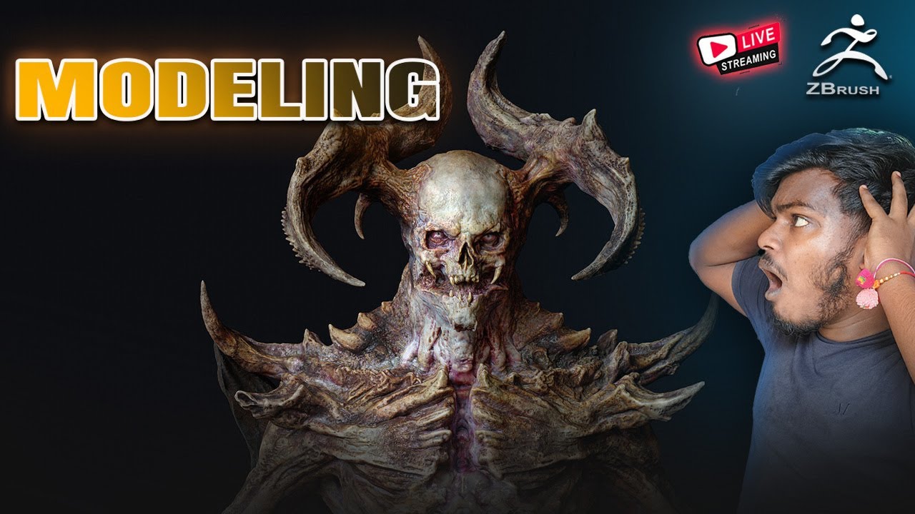 Live Creature Modeling in ZBrush | Real-Time Sculpting from Scratch