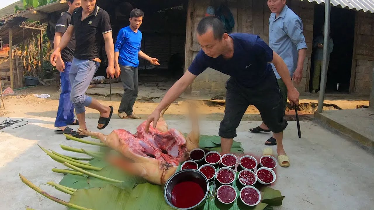 NGẢ LỢN 1200KG ĂN TẾT Ở BẢN | Nhịp Sống Thường Ngày
