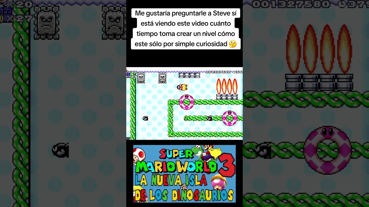 Segunda parte nivel 3 mundo 6 Super Mario World 3 La nueva isla de los dinosaurios 