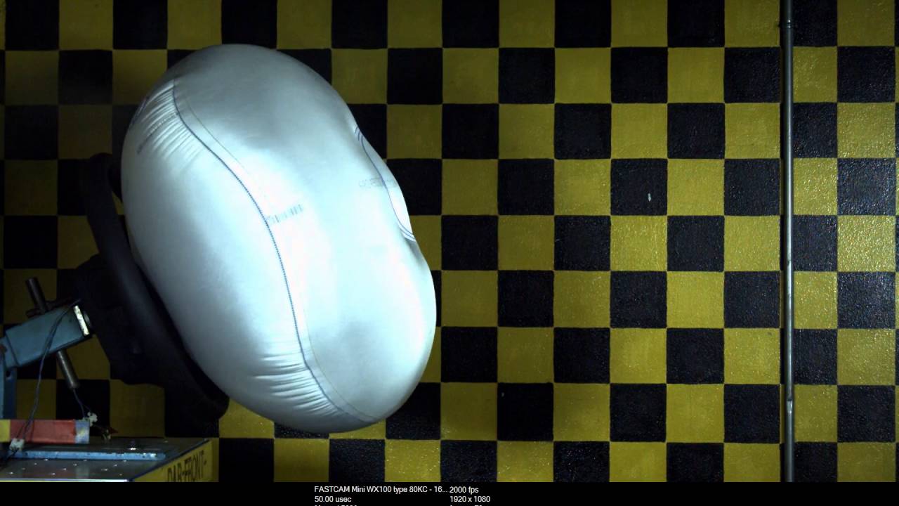 Airbag static deployment test