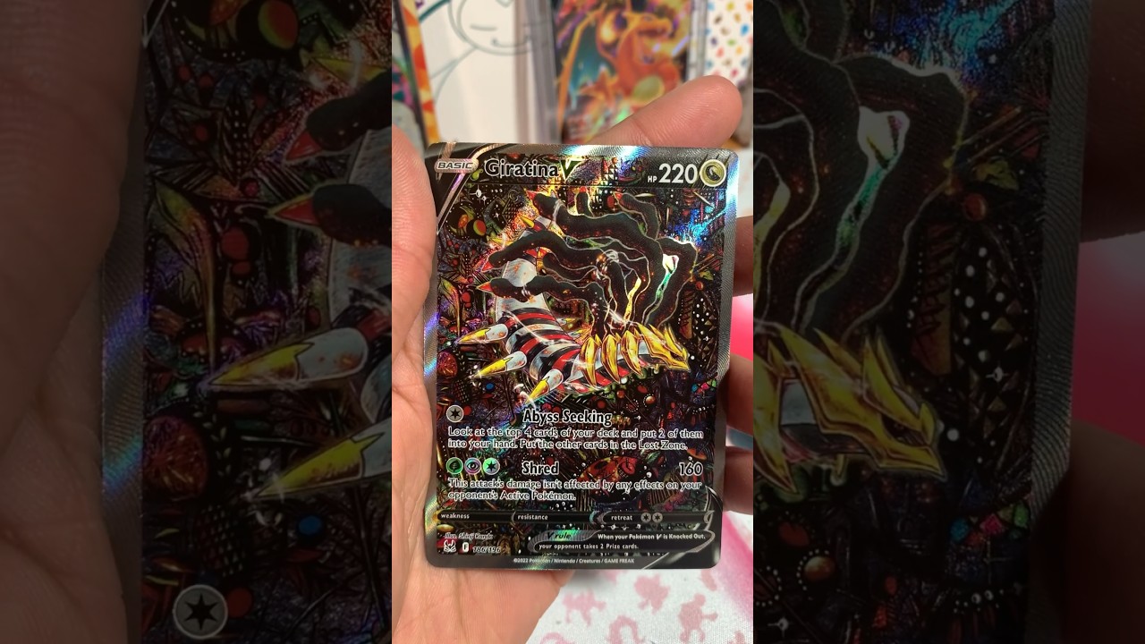 Pokemon lost origin chase card Giratina V alt art #pokemoncards #pokemon #pokemontcg