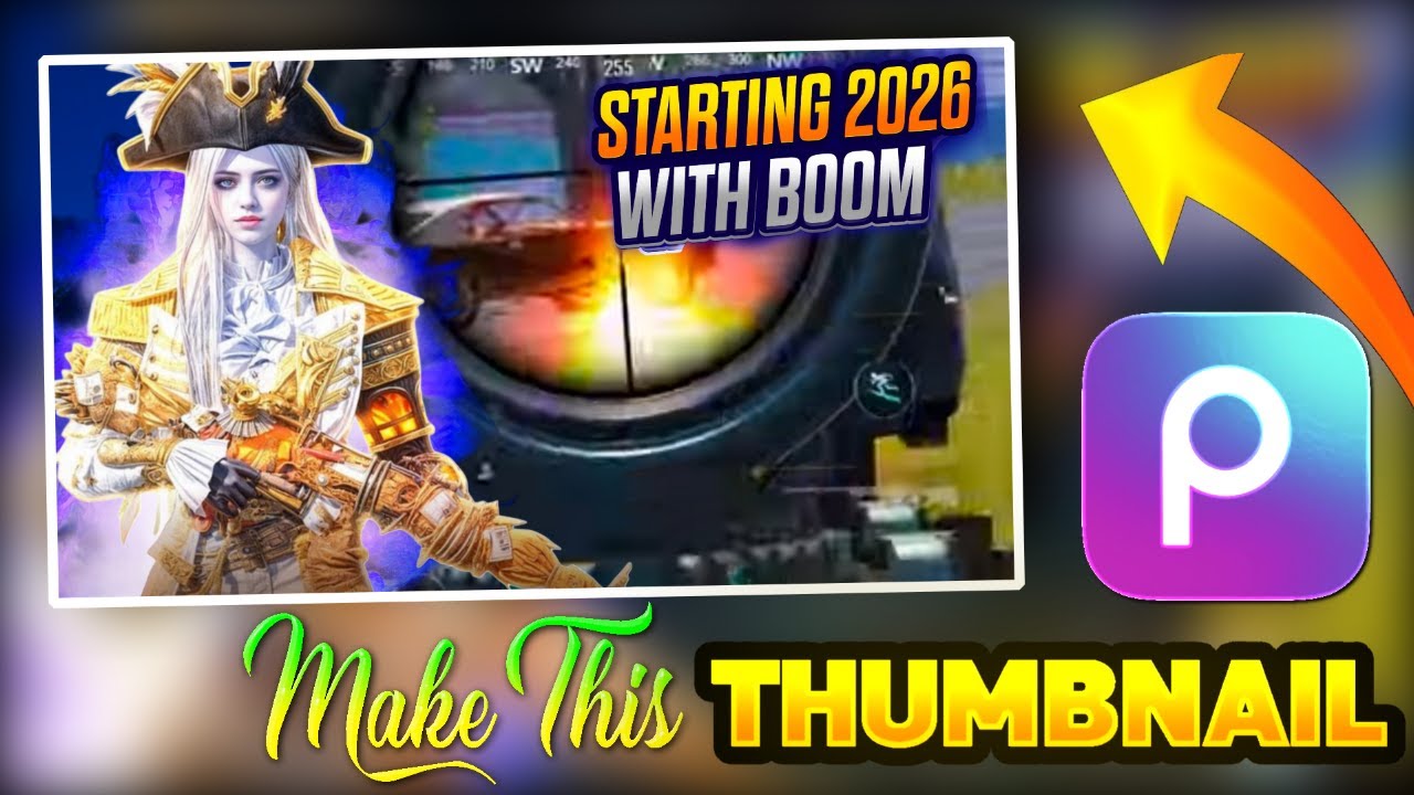 Make This Amazing Bgmi Thumbnail In PicsArt 🔥