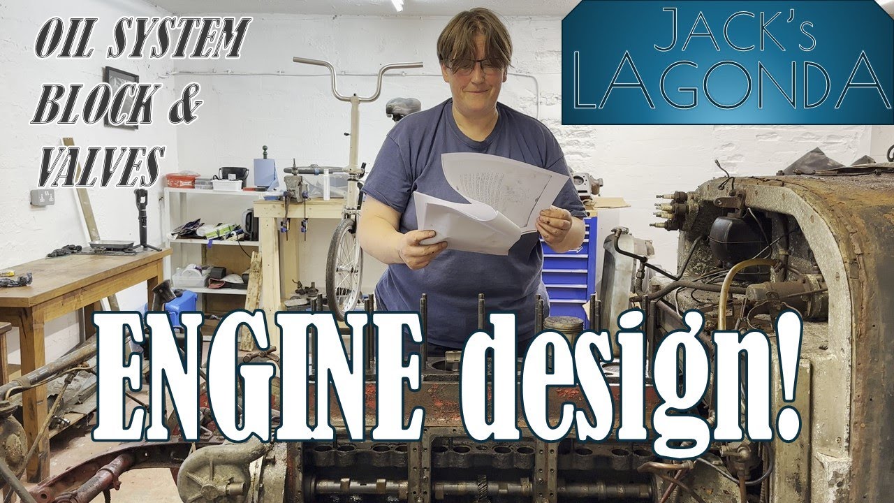 018 Jack’s vintage pre war 3 Litre Lagonda car restoration. Engine design, oil system, and valves