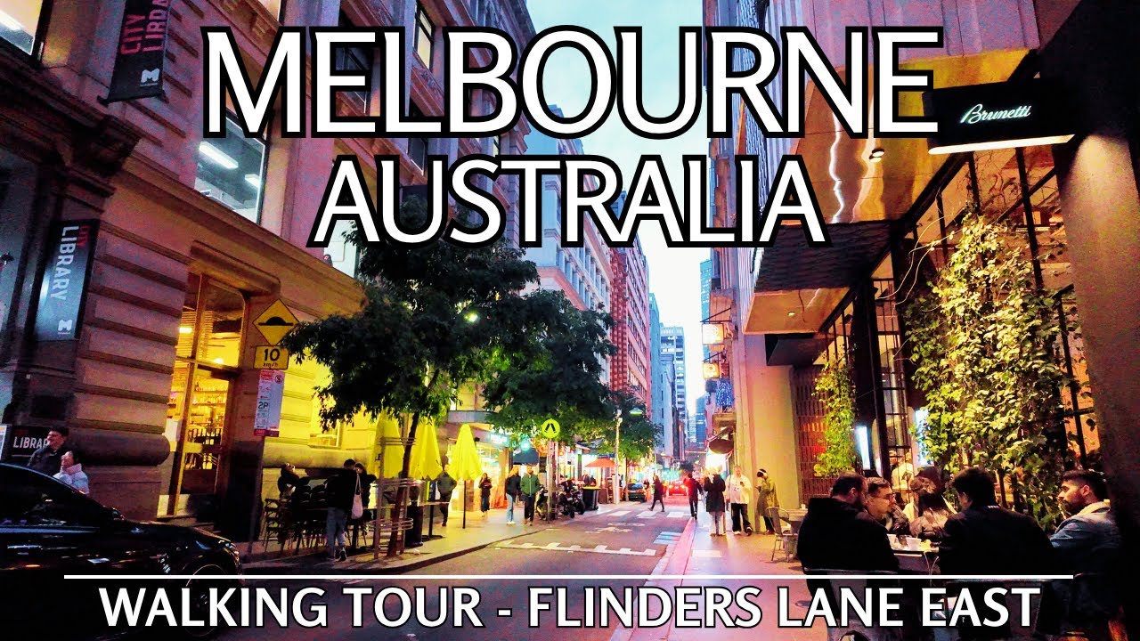 Exploring Flinders Lane’s East End | Melbourne CBD Walking Tour | Australia 4K Winter Walk