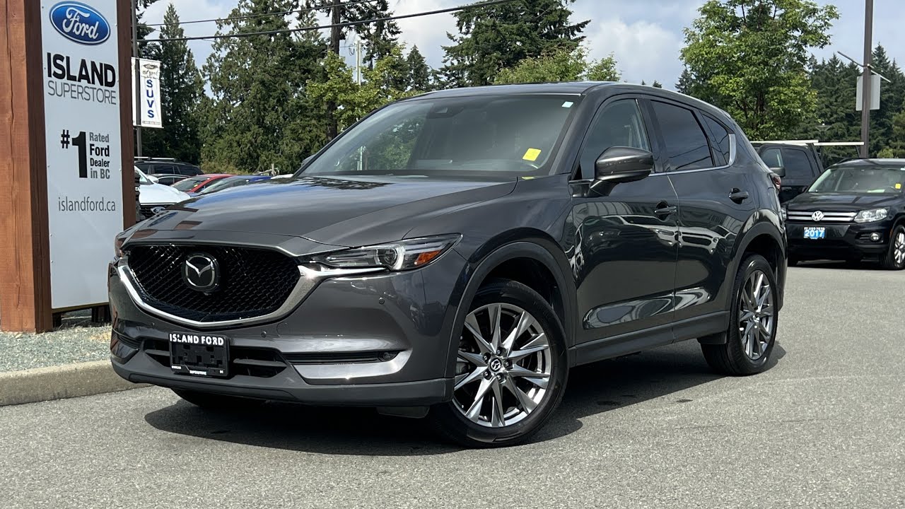 2021 Mazda CX-5 Signature + Moonroof, Dual Climate Control, Heated Seats Review | Island Ford DA010