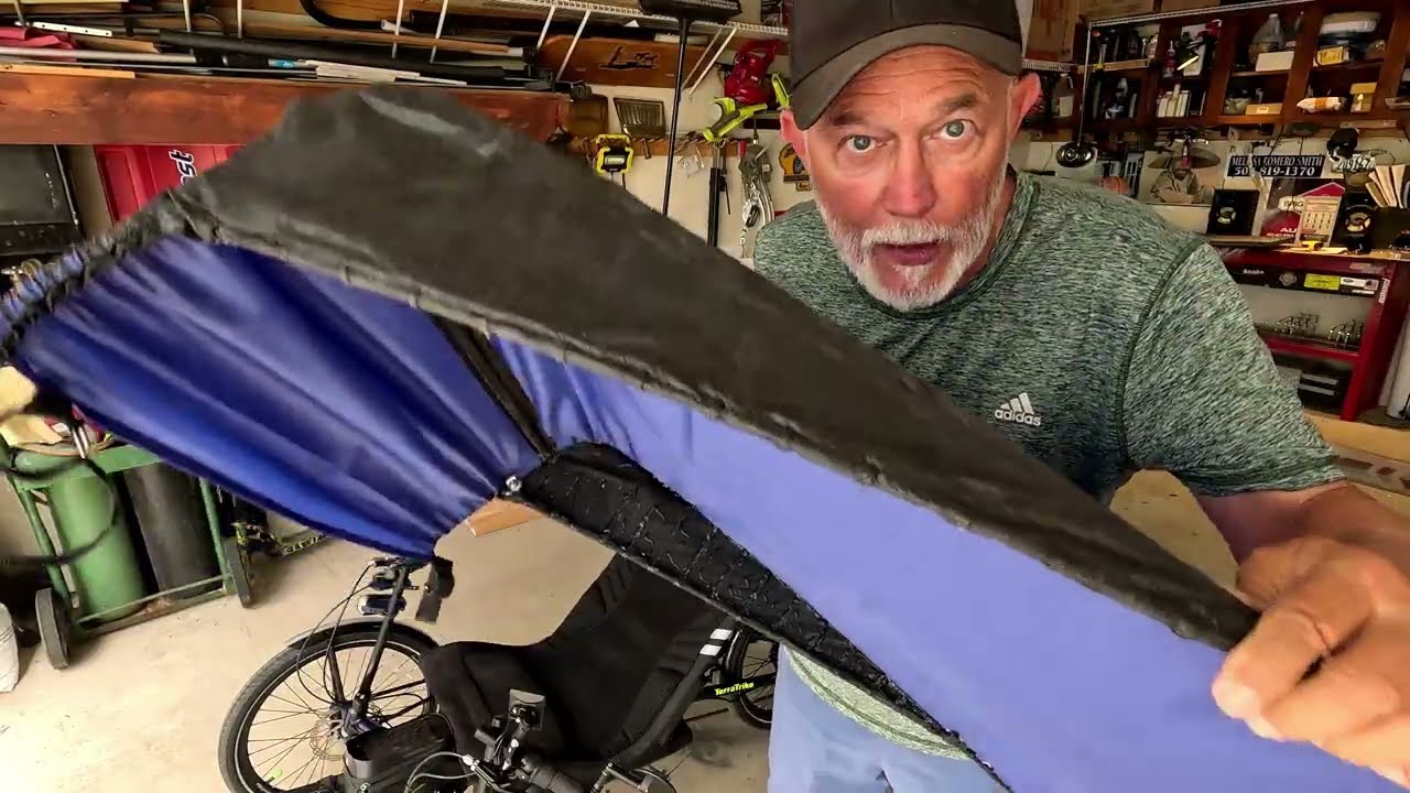 Back at Tadpole Smitty's Garage a recap of the TerraTrike Charge Sun top