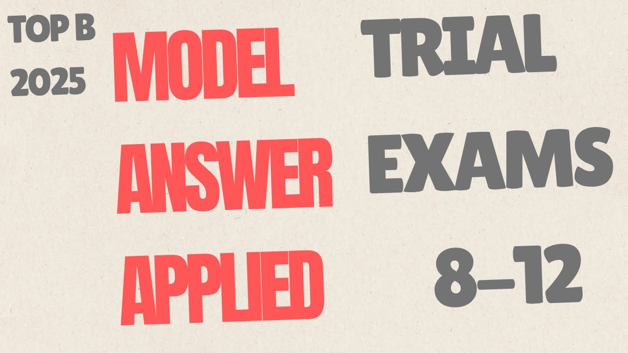 حلول النماذج الاسترشادية في الApplied Math (مايو ٦ إلي ١٠)