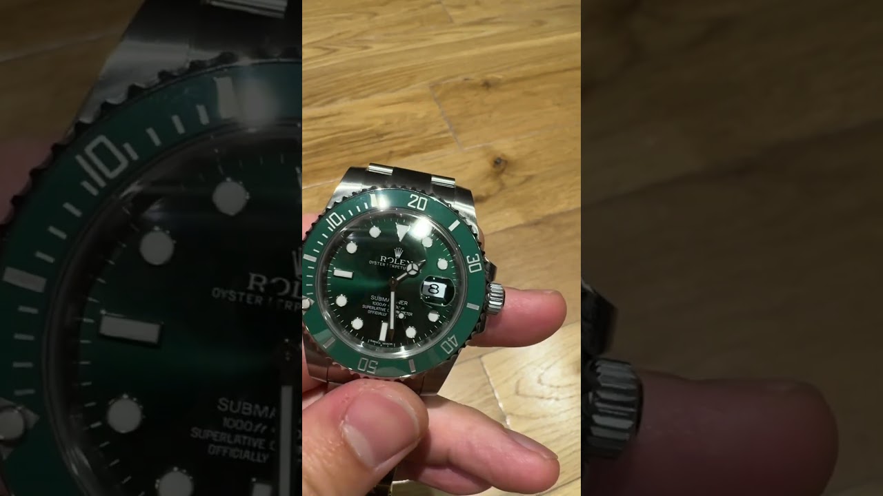 Rolex submariner hulk 116610lv #hulk #submariner